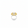 Personalized Signet Ring, 14K Gold, Rose Gold, Sterling Silver