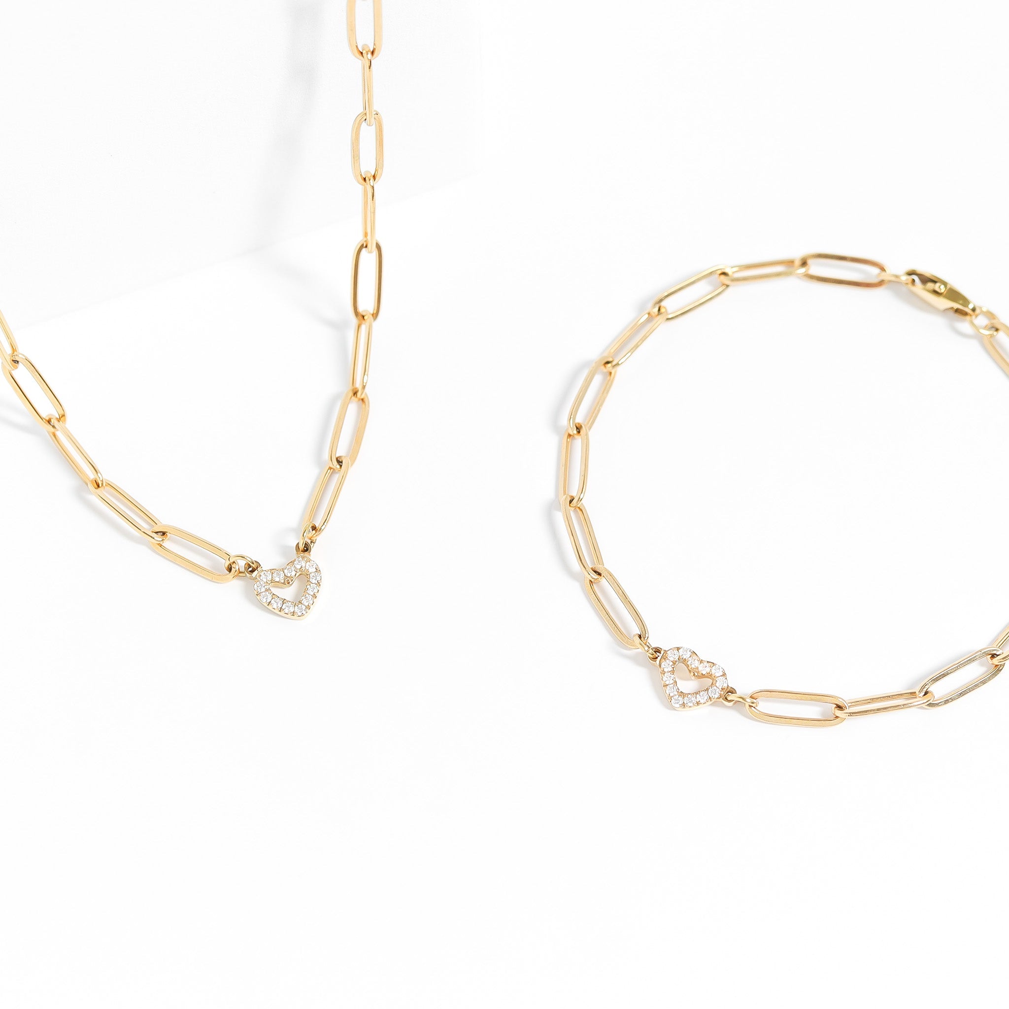 love necklace and bracelet set