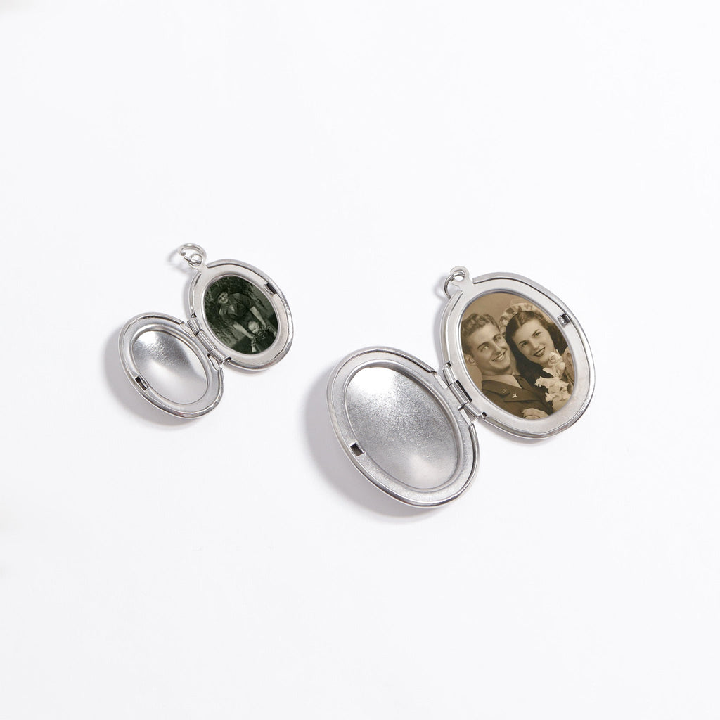 18K Gold Oval Locket – Waterproof Gold Locket Pendant | Hypoallergenic Jewelry Gift