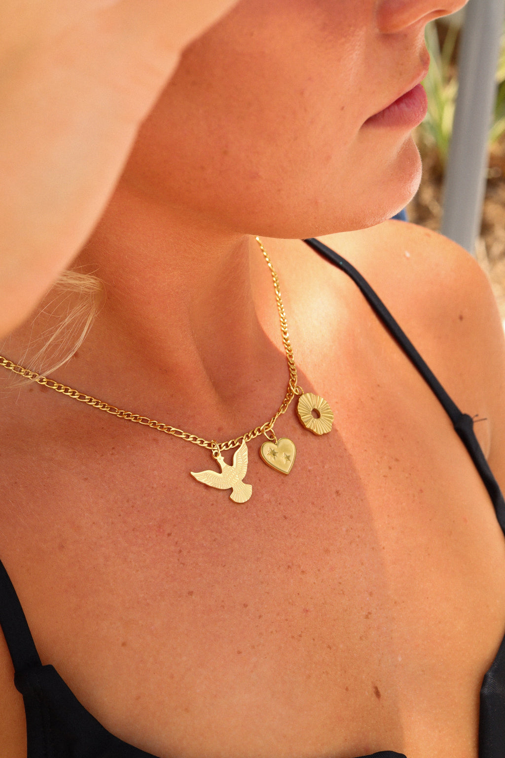 Gold Heart Charm – 18K PVD Coated Stainless Steel Star Pendant for Bracelets