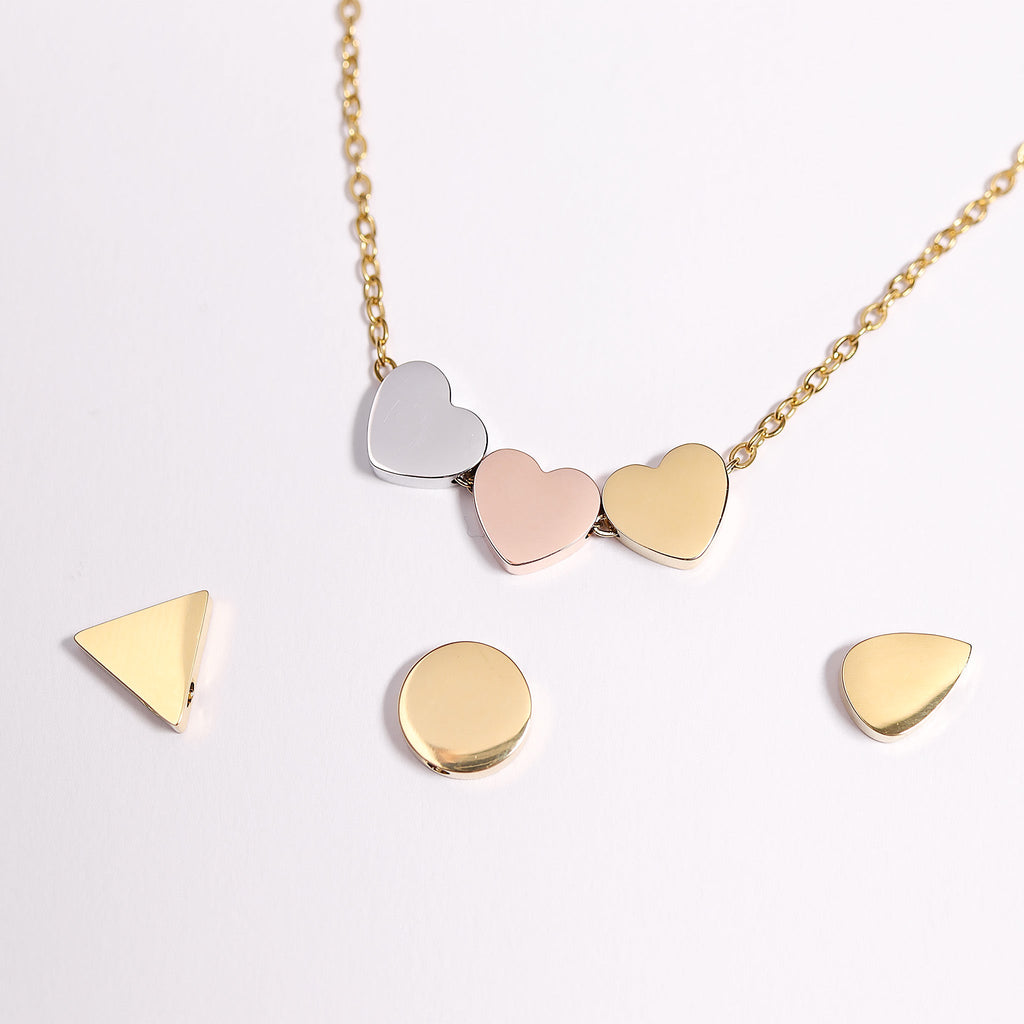 Mini Teardrop Pendant | Stainless Steel Charm | PVD Coated Jewelry Gift