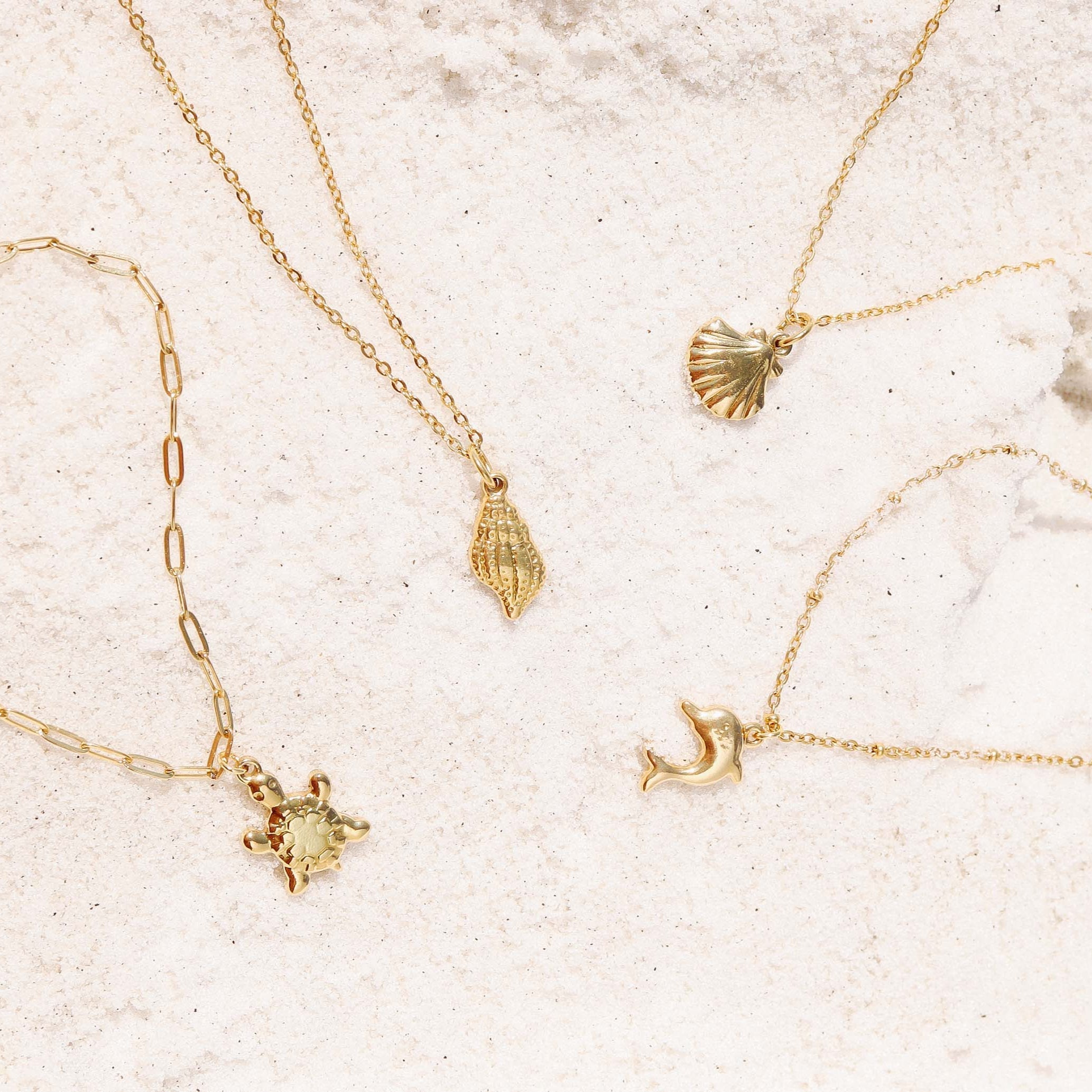 Nautical Charm Set – 18K Gold Stainless Steel Hypoallergenic Charms for Everyday Wear