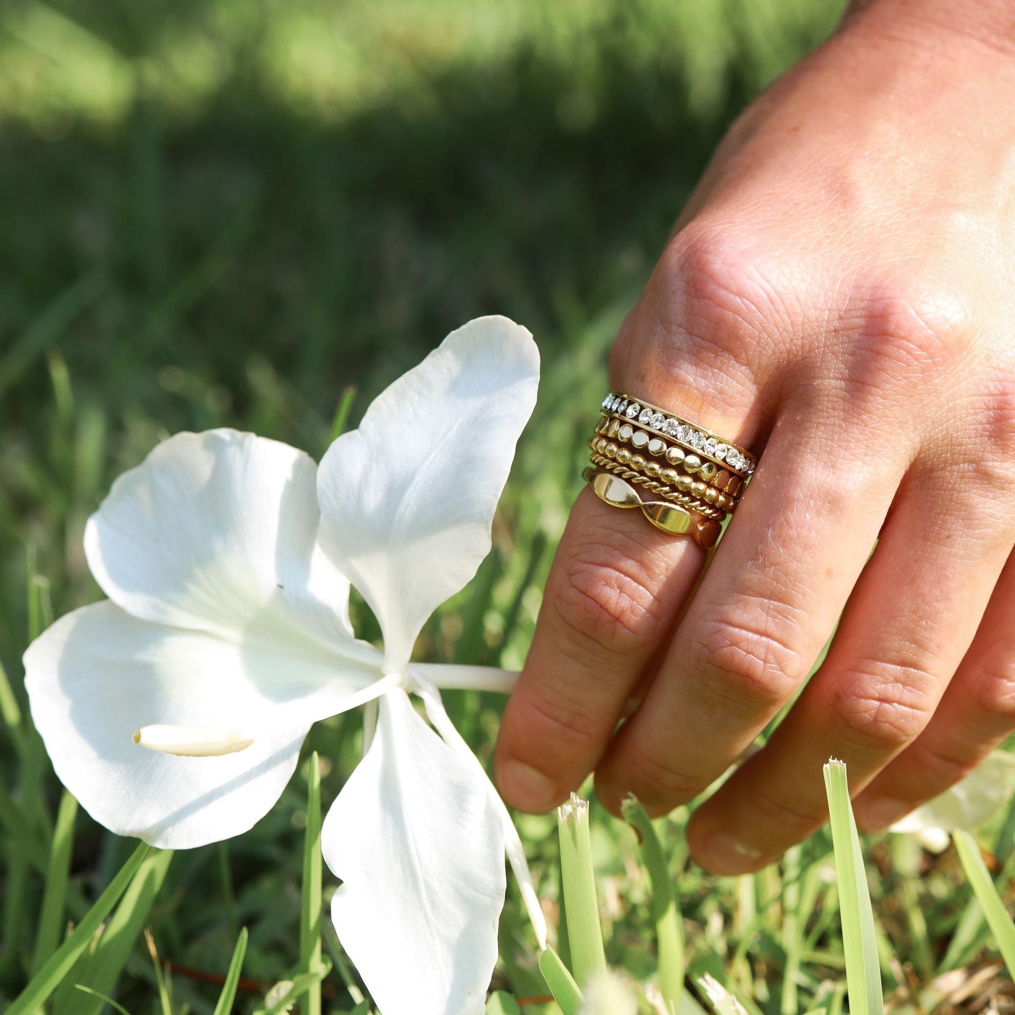 18K Gold Eternity Ring – Birthstone CZ Channel Set Stones | Hypoallergenic Jewelry