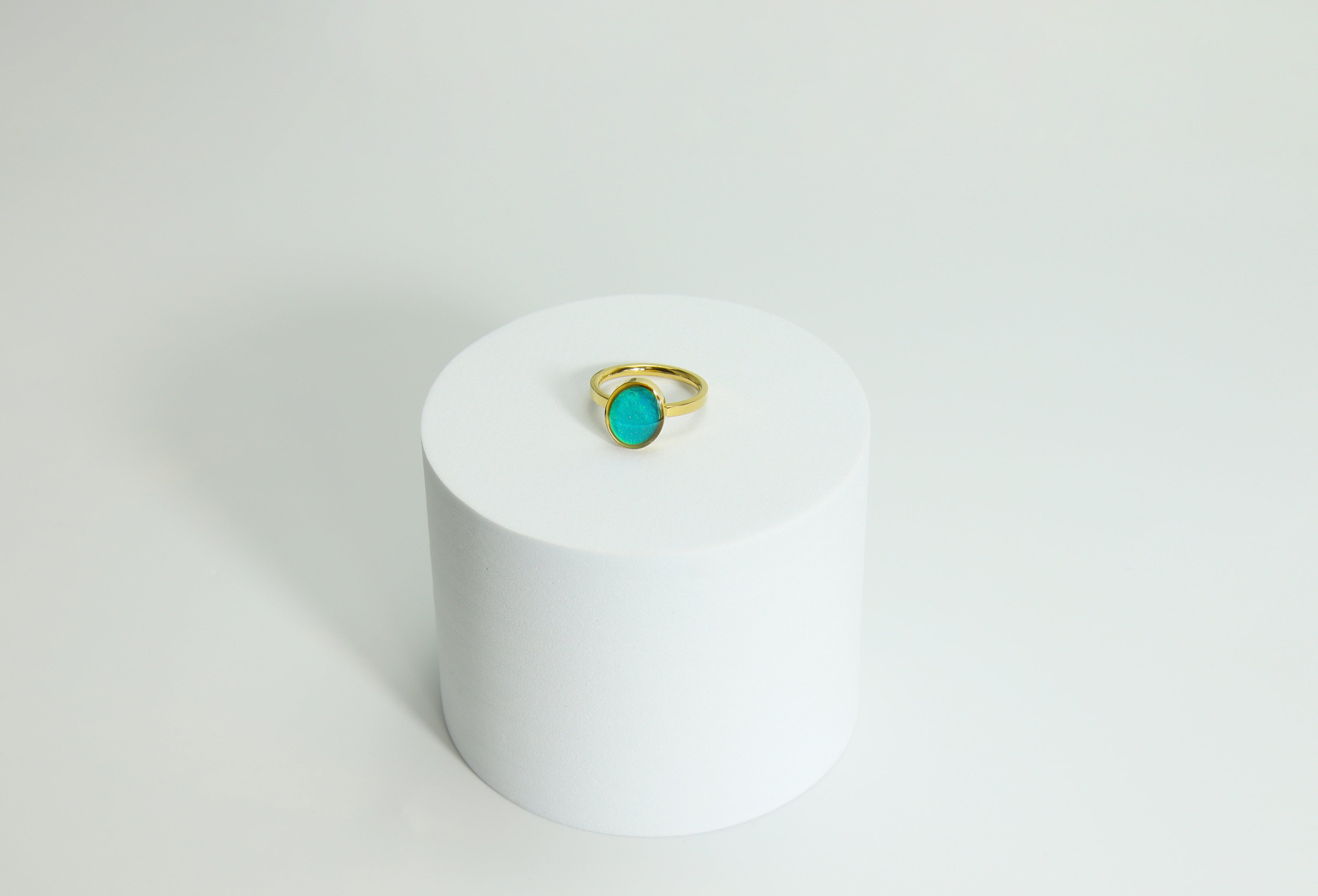 Stainless Steel Mood Ring – 316L Surgical Steel Color Changing Jewelry