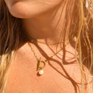 18K Gold PVD Stainless Steel PVD Coated Loop/Cable Chain Necklace