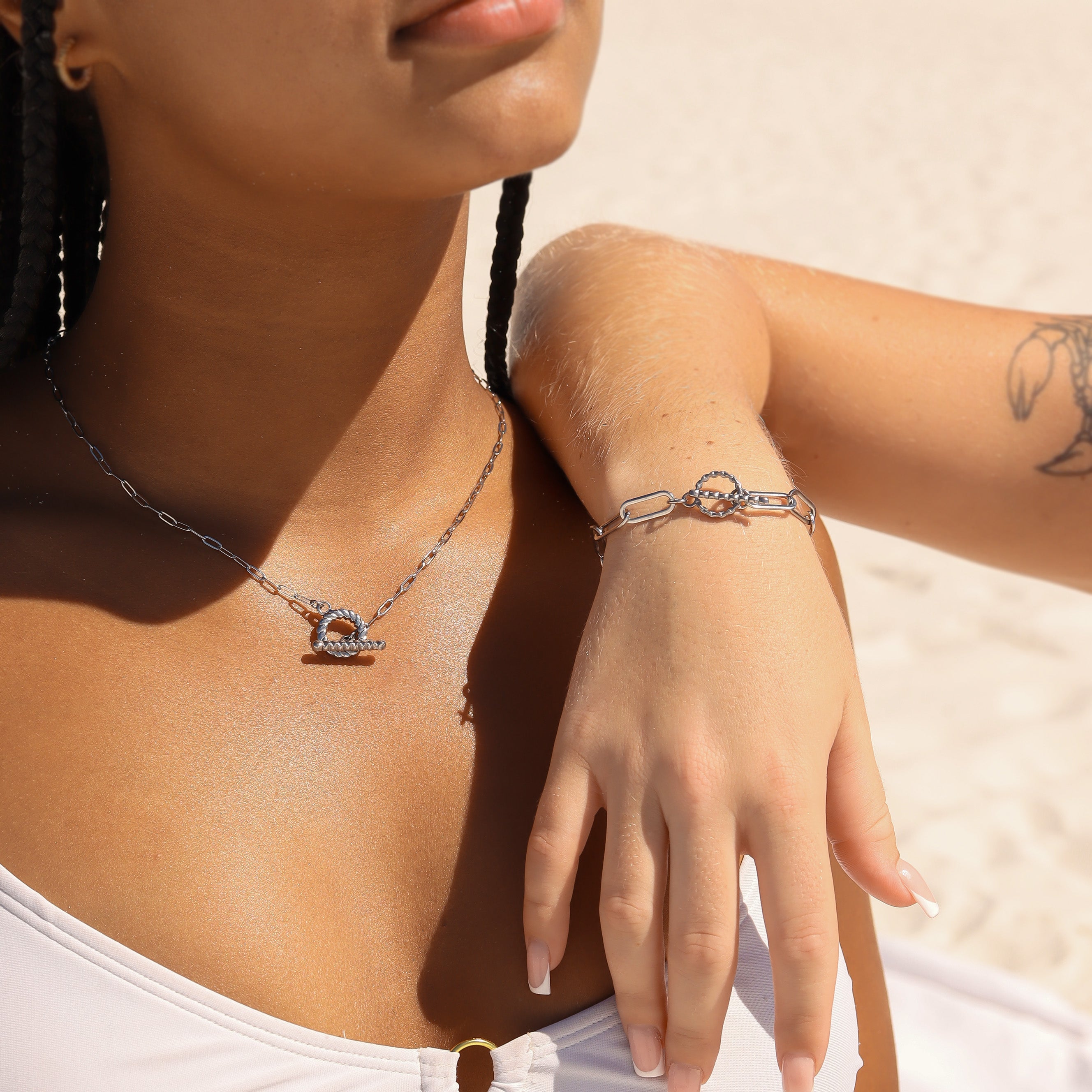 18K Gold Toggle Clasp - Durable Stainless Steel Jewelry Connector for Bracelets & Necklaces