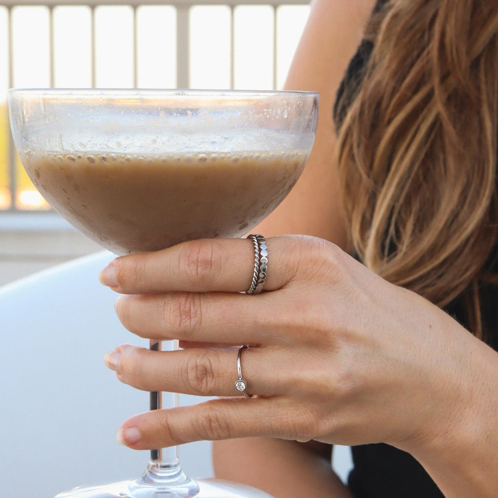 Braided Spacer Ring – Durable 316L Surgical Steel Gold Plated Band for Everyday Wear