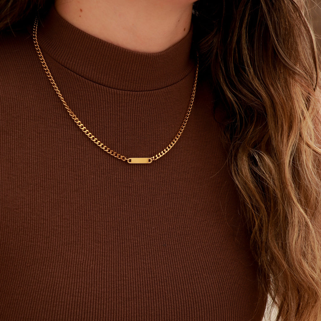 Stainless Steel Engravable Blank Connector Bar Charm 