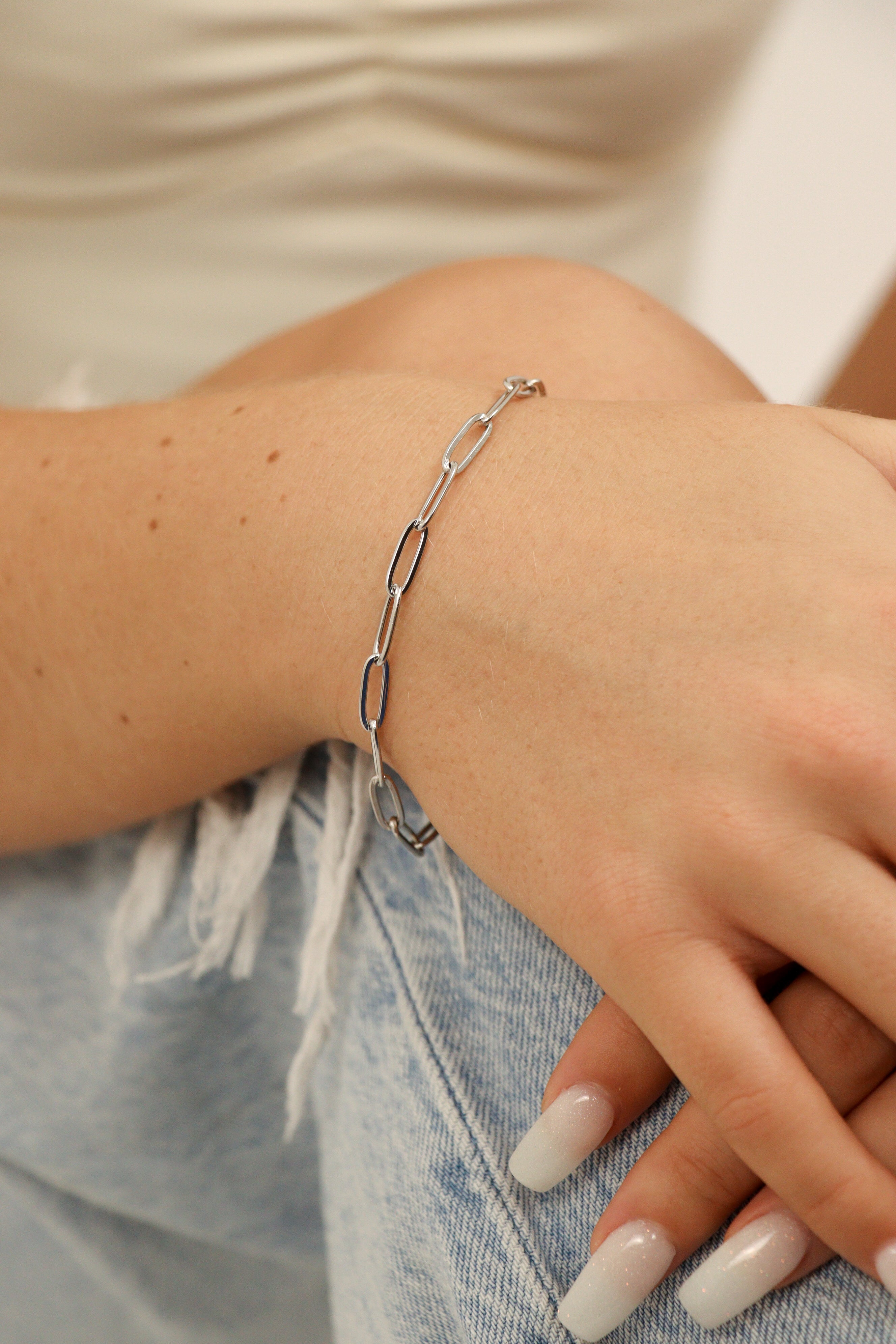 Paperclip Chain Bracelet Lifestyle