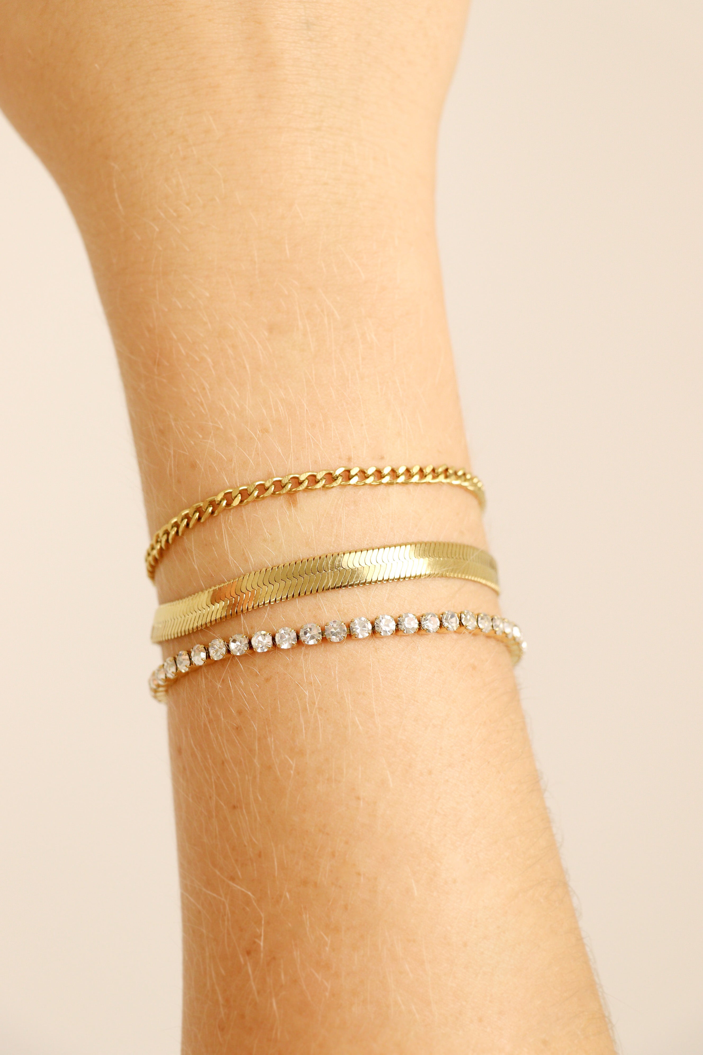 Gold Layered Bracelet Set – 25 Pc 18K Gold Stainless Steel Bracelets