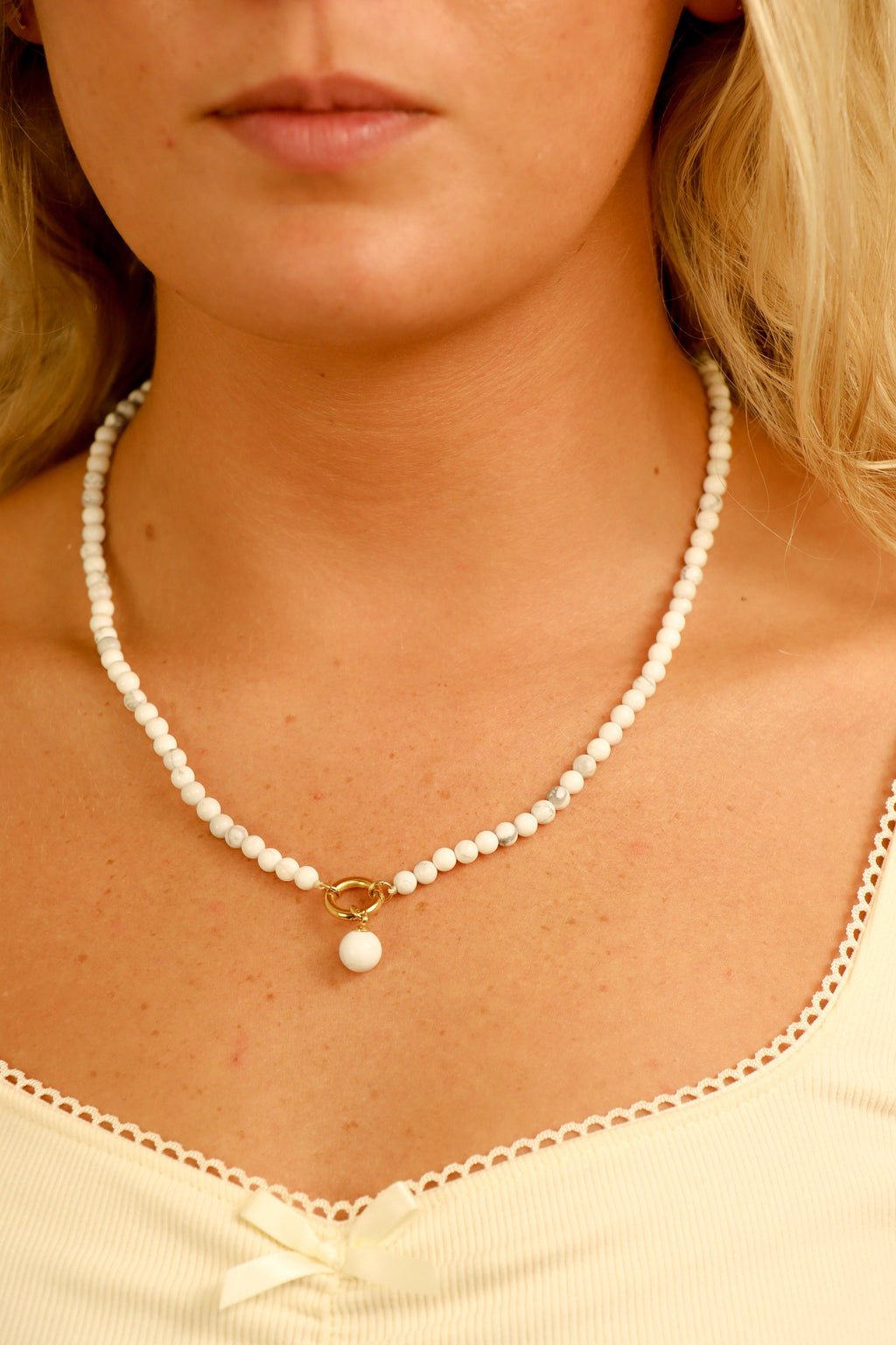 Semi Precious Stone Charms – 8mm Natural Stone Beads | Gold PVD Hardware