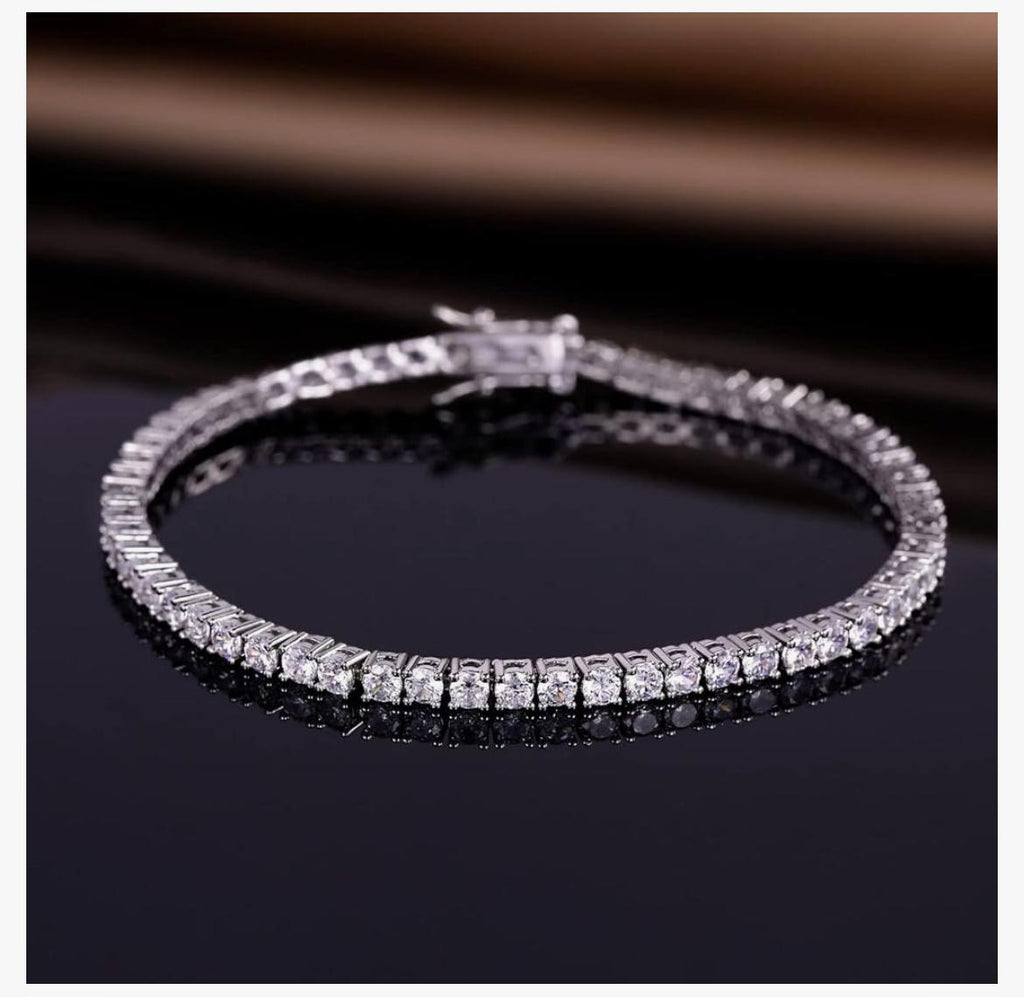 Lab Grown Diamond Bracelet – 6 Carat Tennis Bracelet in 14K Gold with VS Clarity Diamonds