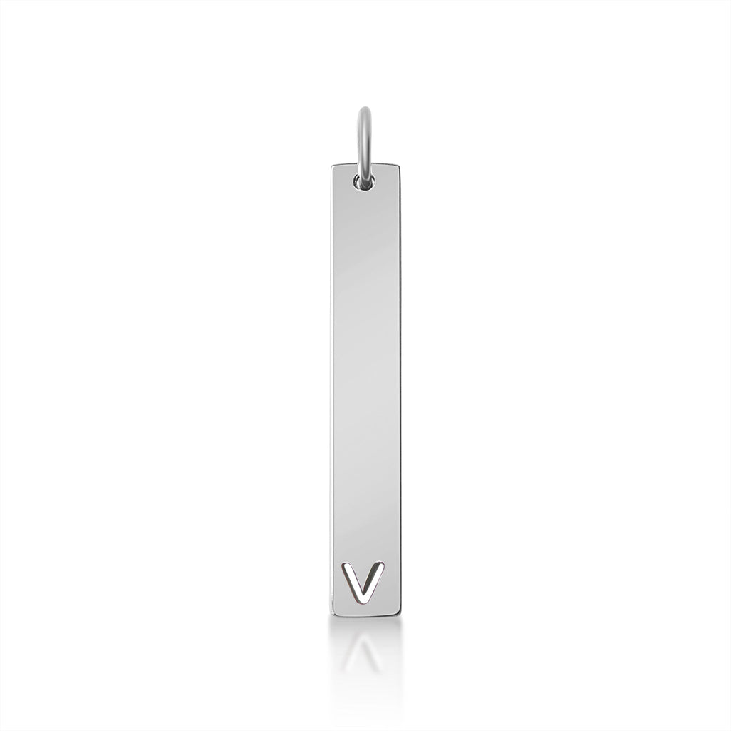 Stainless Steel Pendant - Cutout Initial Pendant | 18K PVD Coated Gold & Rose Gold