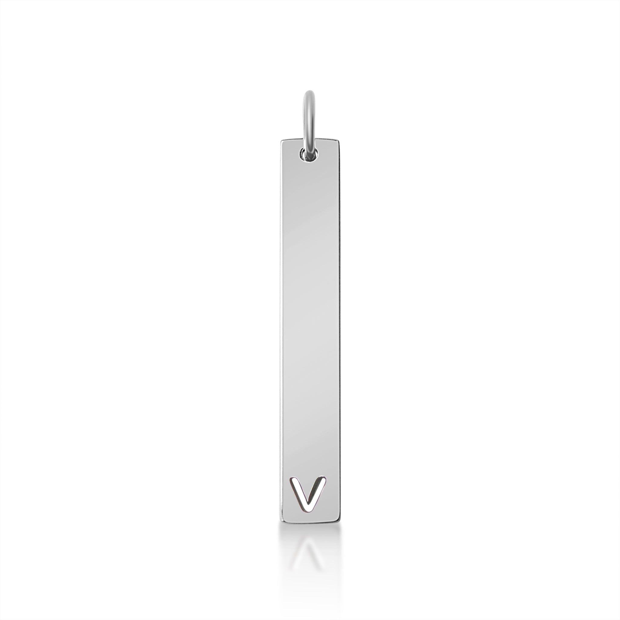 Stainless Steel Pendant - Cutout Initial Pendant | 18K PVD Coated Gold & Rose Gold