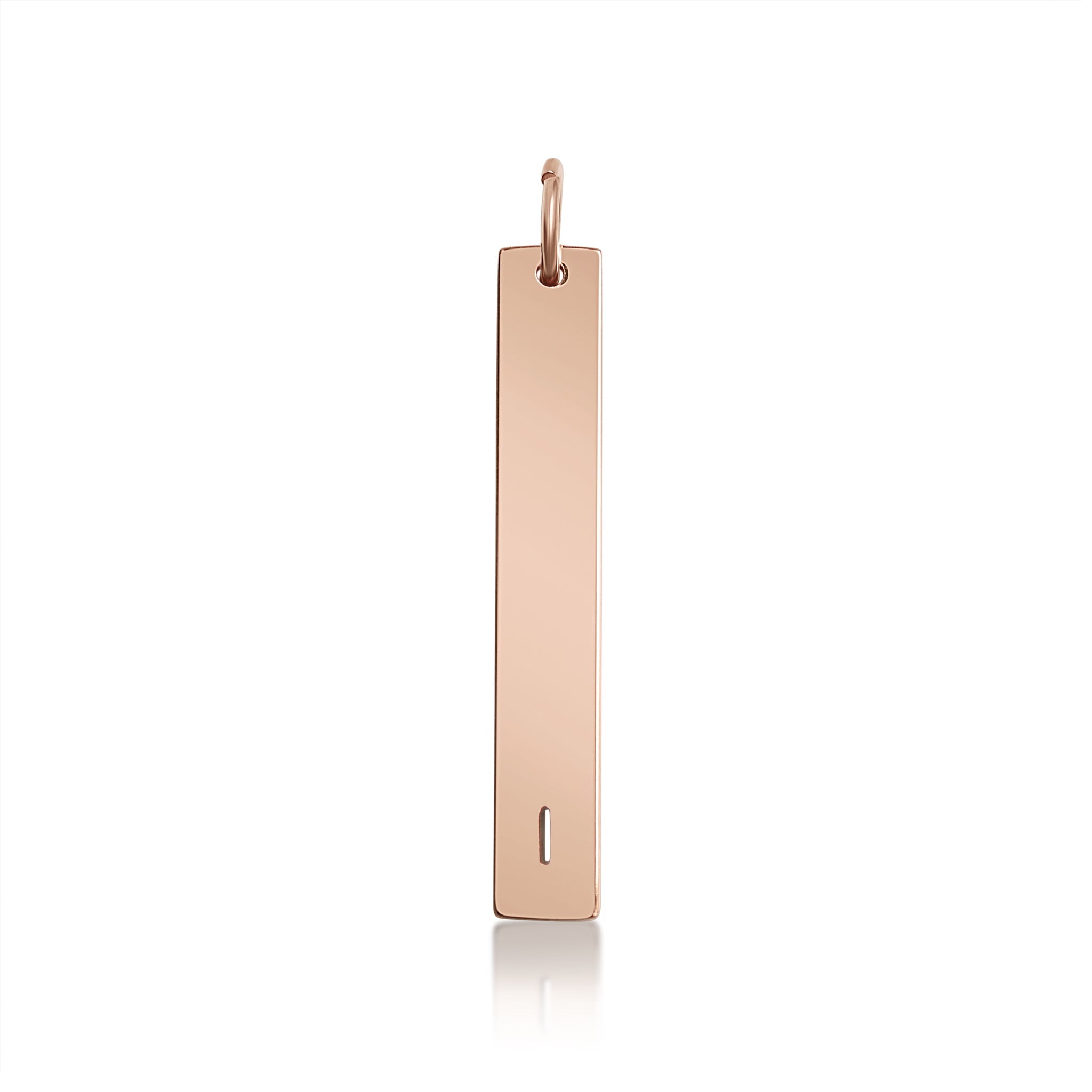 Stainless Steel Pendant - Cutout Initial Pendant | 18K PVD Coated Gold & Rose Gold