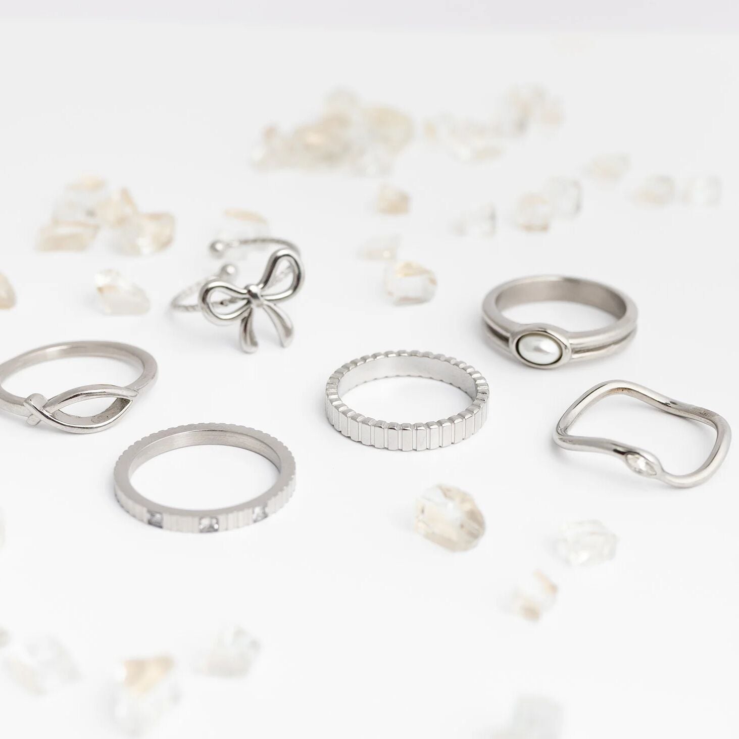 Adjustable Bow Ring – 18K Gold PVD Stainless Steel, Hypoallergenic & Scratch Resistant