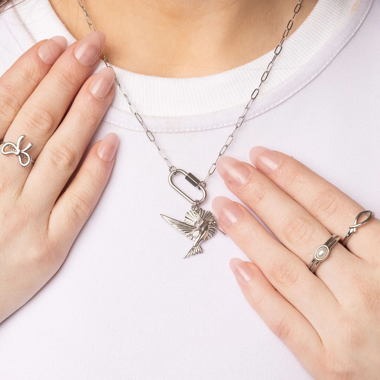 Gold Stacking Ring – 18K PVD Gold Plated Stainless Steel Ichthys Fish Ring