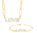 Love necklace and bracelet set