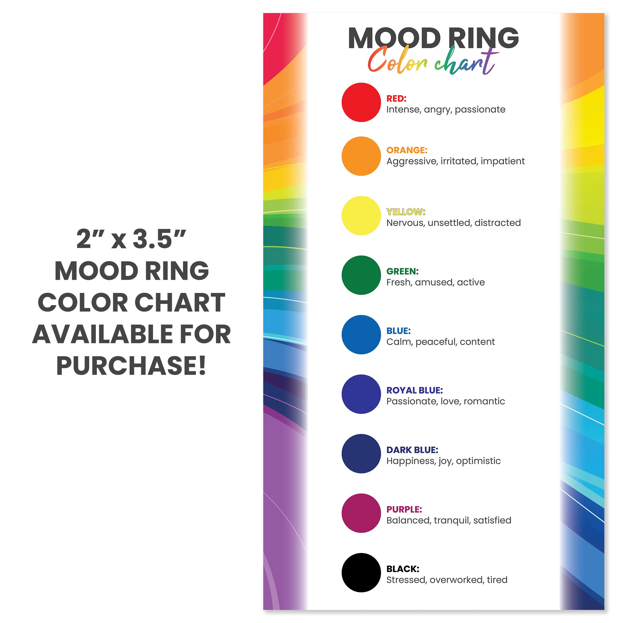 Stainless Steel Mood Ring – Adjustable Color Changing Durable Fashion Jewelry