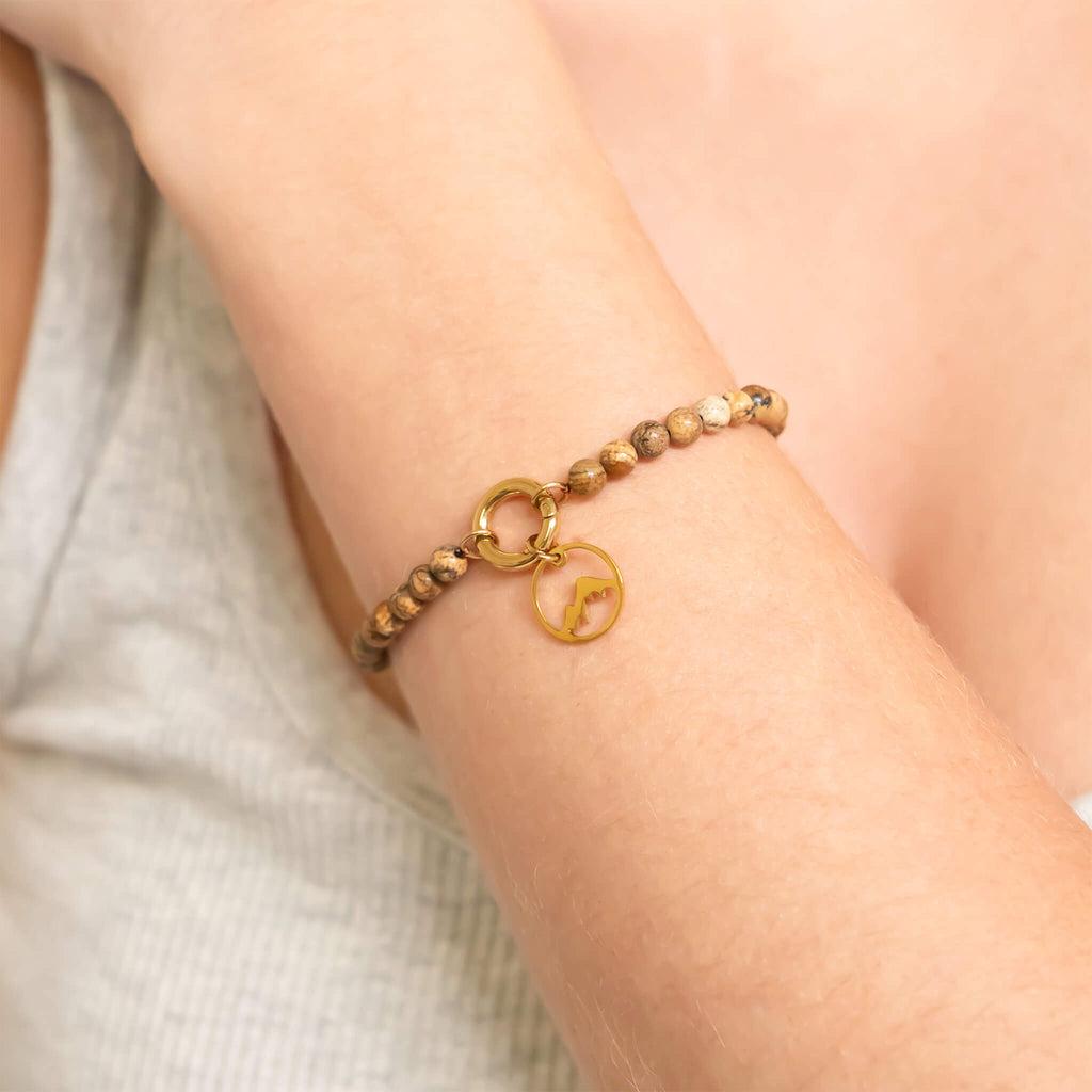 Gold Mountain Charm – Durable 18K Gold Pendant | Stainless Steel Jewelry