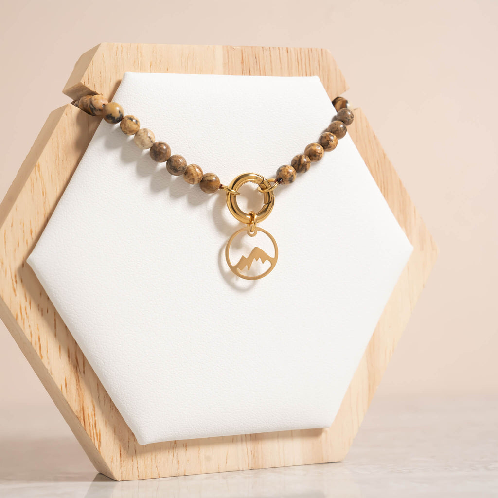 Gold Mountain Charm – Durable 18K Gold Pendant | Stainless Steel Jewelry