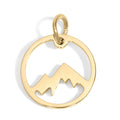 Gold Mountain Charm – Durable 18K Gold Pendant | Stainless Steel Jewelry