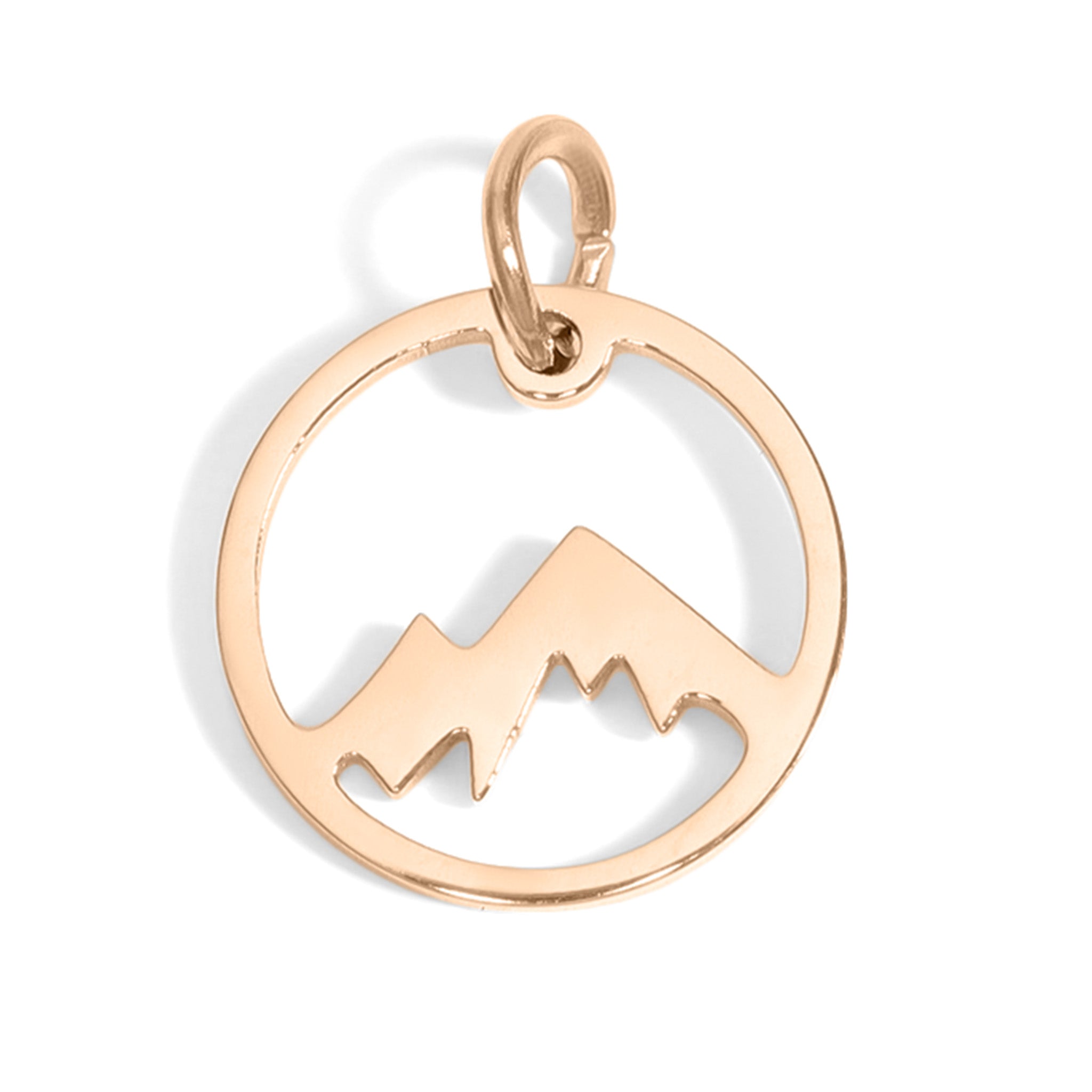 Gold Mountain Charm – Durable 18K Gold Pendant | Stainless Steel Jewelry