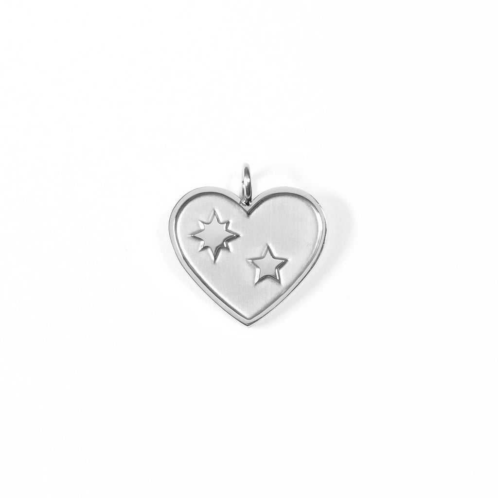 Gold Heart Charm – 18K PVD Coated Stainless Steel Star Pendant for Bracelets