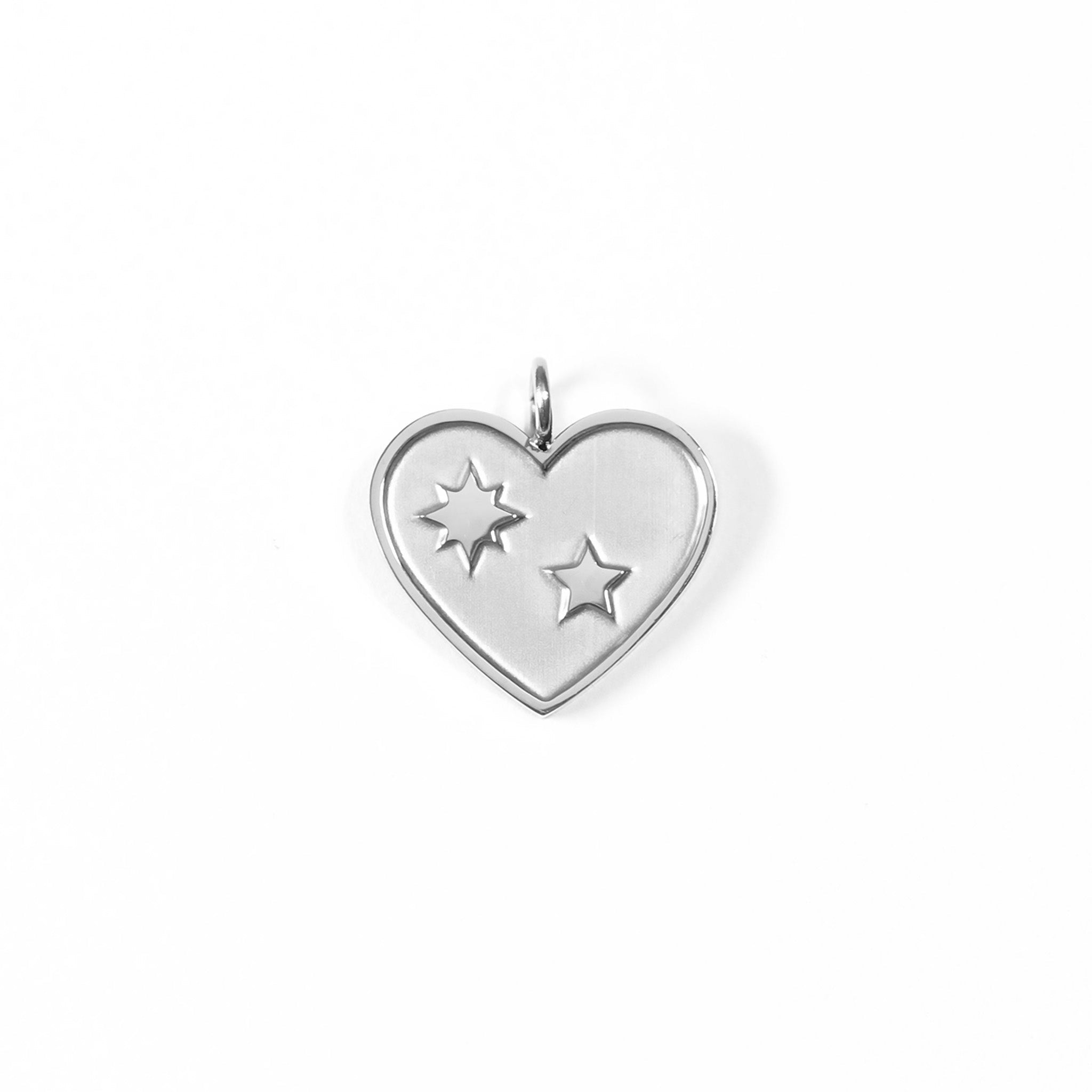 Gold Heart Charm – 18K PVD Coated Stainless Steel Star Pendant for Bracelets