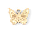 Butterfly Charm 18K Gold Stainless Steel - Dainty Pendant for Bracelets