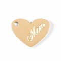 18K Gold Mom Charm – Waterproof Heart Pendant | Hypoallergenic Stainless Steel Jewelry