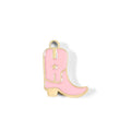 Pink Cowgirl Boot Charm – 18K Gold PVD Coated Stainless Steel Pendant