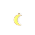Yellow Crescent Moon Charm – 18K Gold PVD Waterproof Stainless Steel Pendant