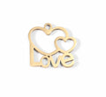 18K Gold Heart Charm – Cutout Love Pendant | PVD Coated Stainless Steel Jewelry