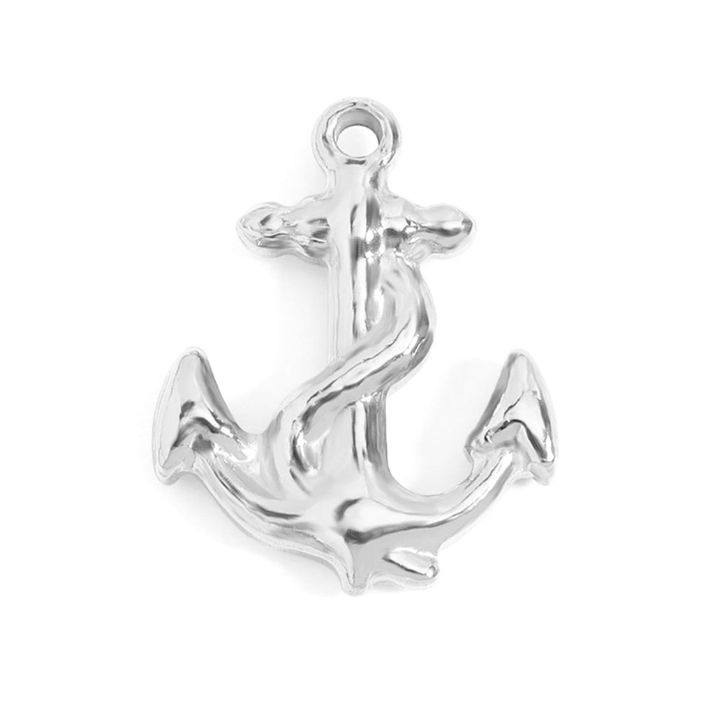 18K Gold Anchor Charm – Waterproof Stainless Steel Nautical Pendant Jewelry