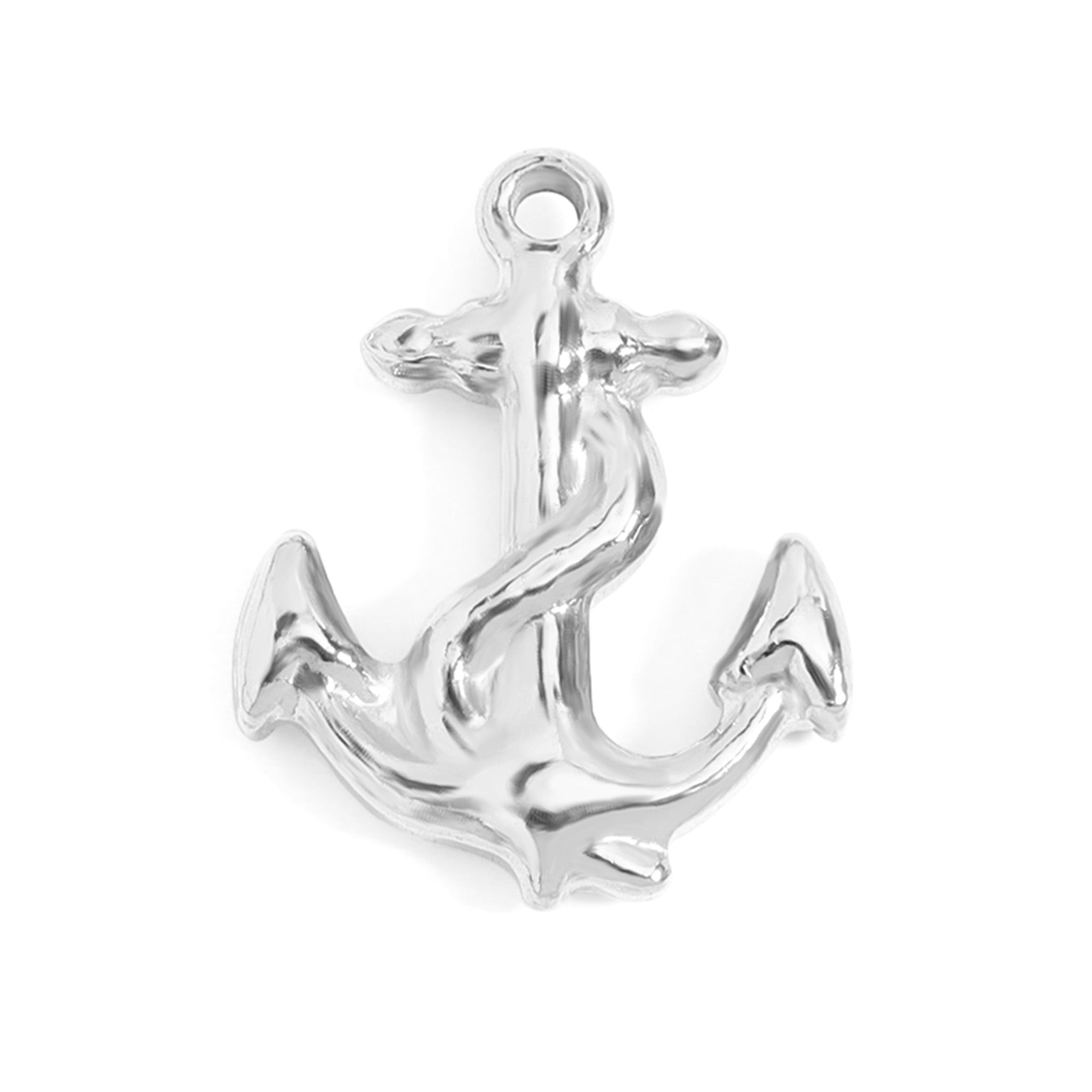 18K Gold Anchor Charm – Waterproof Stainless Steel Nautical Pendant Jewelry