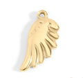 Angel Wing Charm – 18K Gold Stainless Steel Small Pendant Accessory for Bracelets