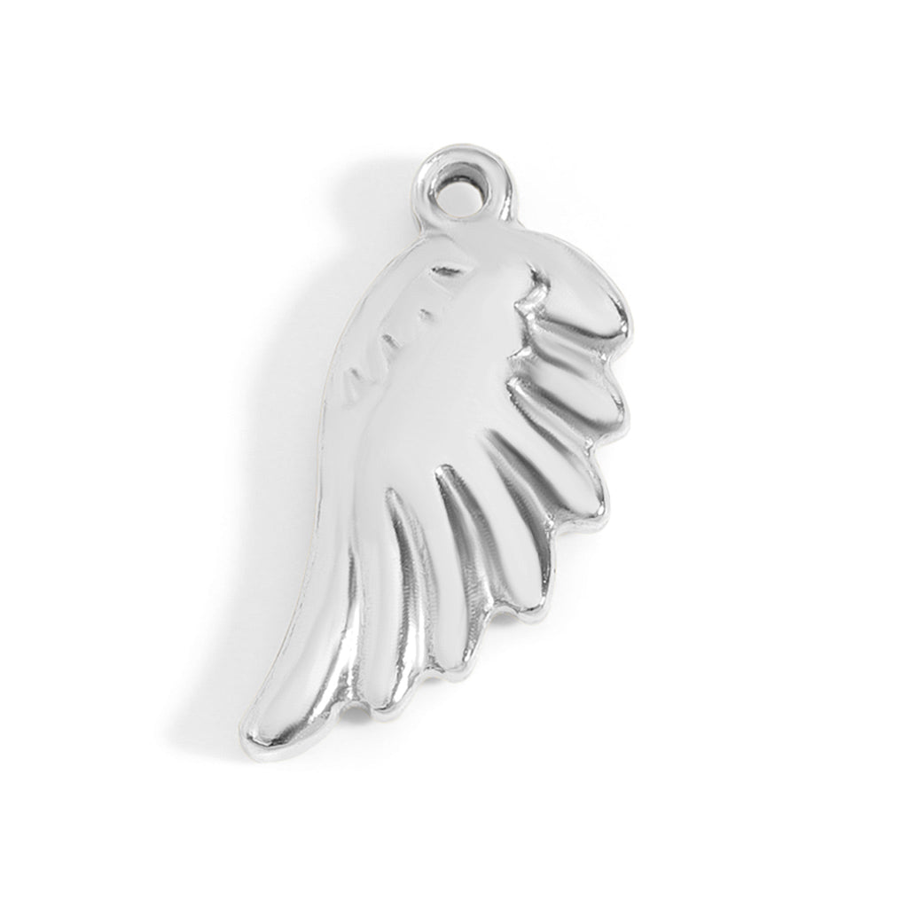 Angel Wing Charm – 18K Gold Stainless Steel Small Pendant Accessory for Bracelets