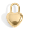 Heart Padlock Charm – 18K Gold PVD Coated Stainless Steel Hypoallergenic Jewelry