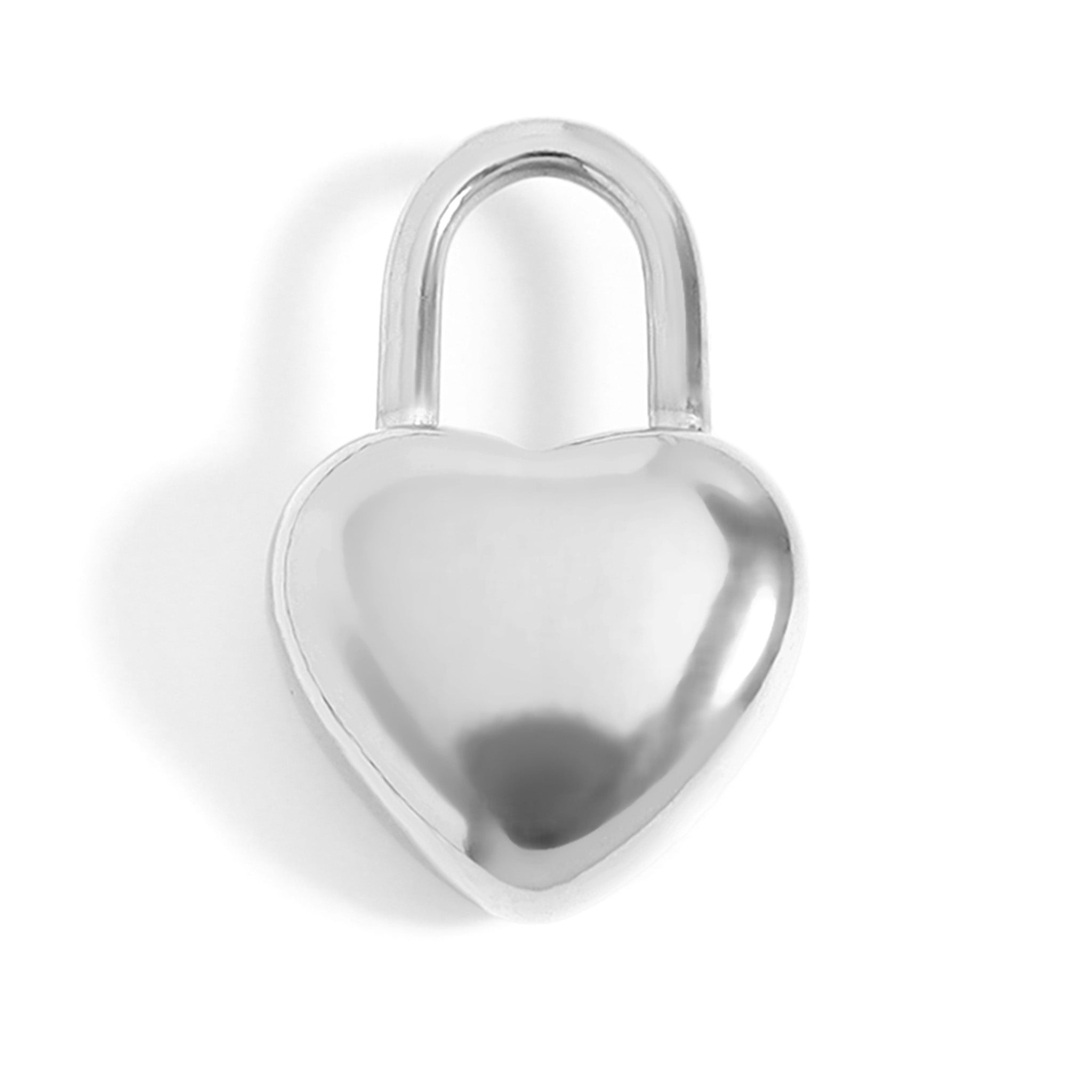 Heart Padlock Charm – 18K Gold PVD Coated Stainless Steel Hypoallergenic Jewelry
