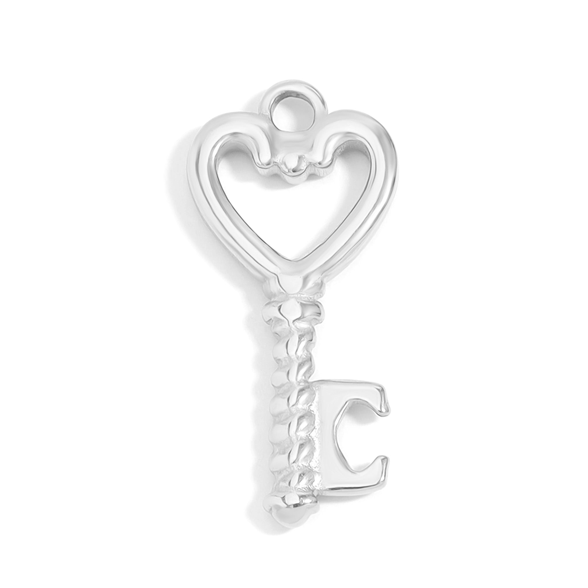 Heart Key Charm – 18K Gold PVD Coated Stainless Steel Sentimental Jewelry Gift