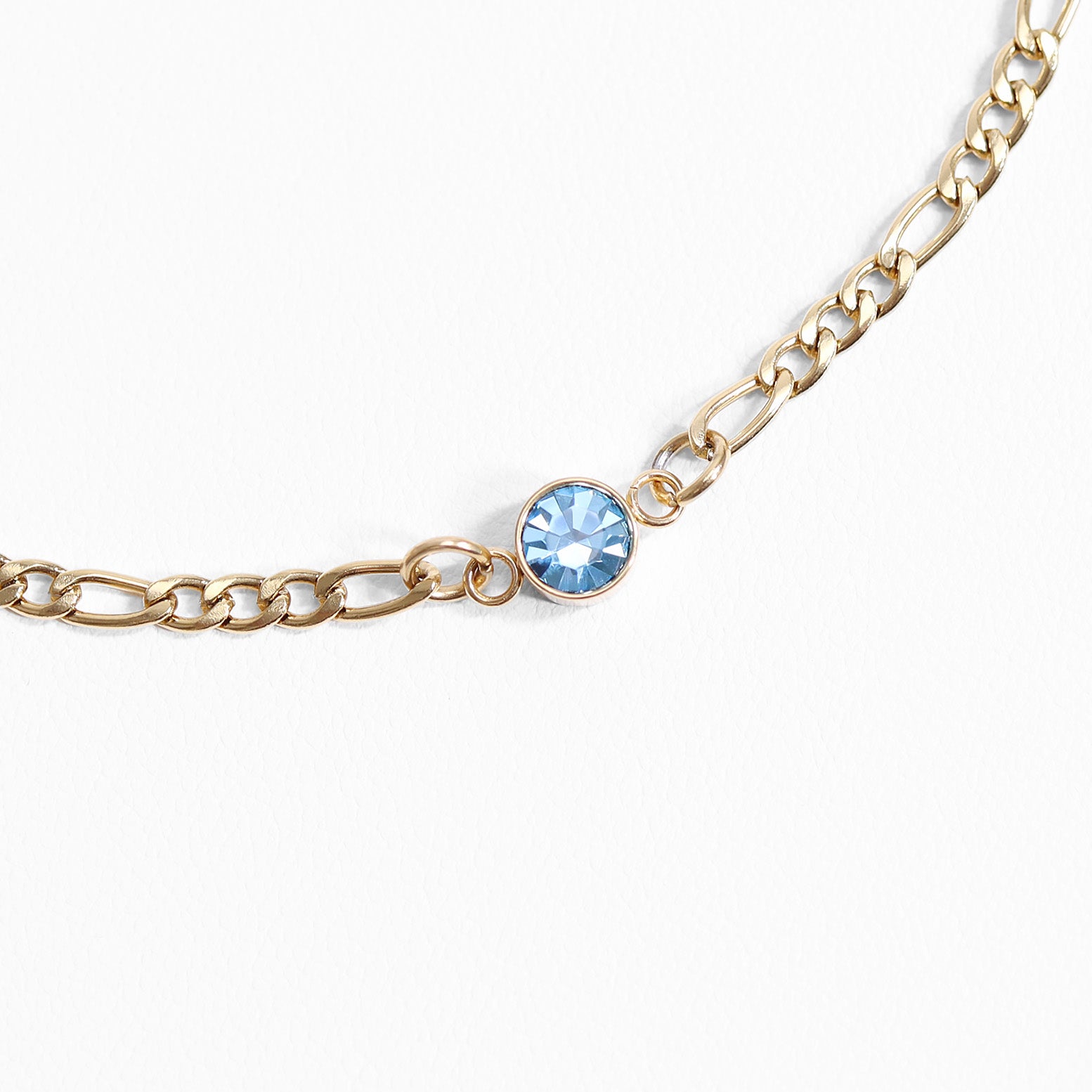 18K Gold PVD Stainless Steel Birthstone Connector Charm