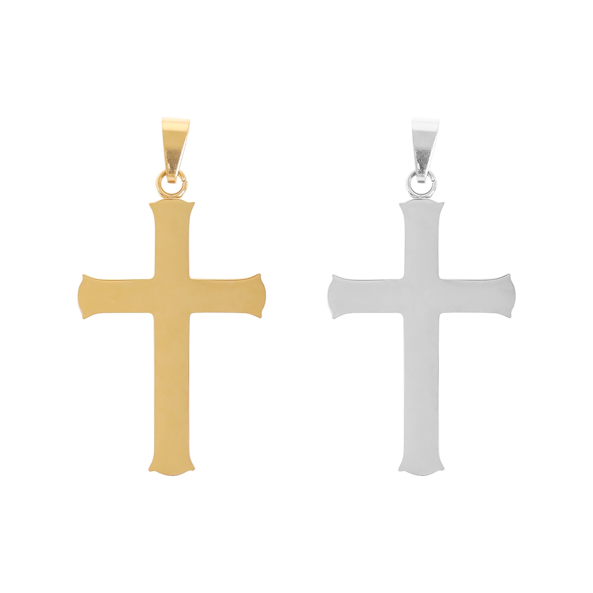 Gold Cross Pendant 18K Gold Jewelry | PVD Coated Stainless Steel Charm
