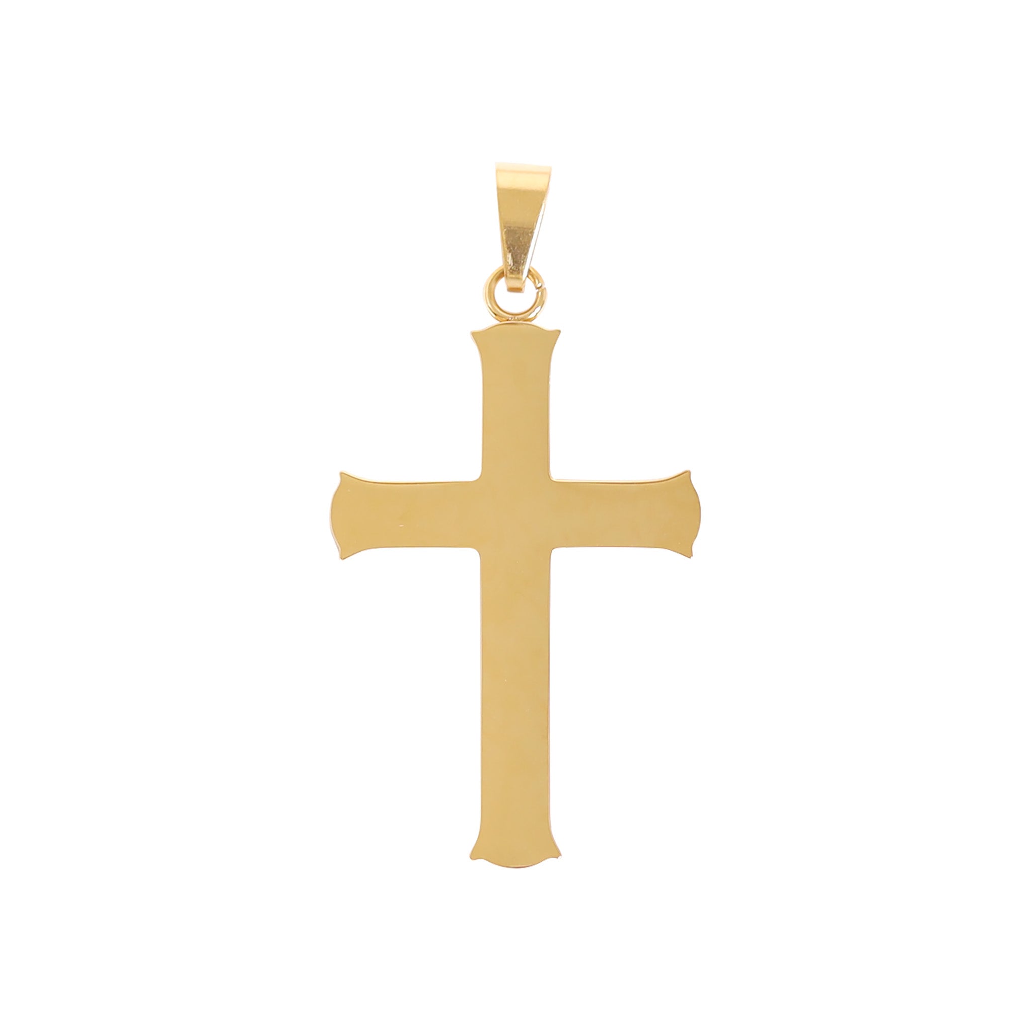 Gold Cross Pendant 18K Gold Jewelry | PVD Coated Stainless Steel Charm
