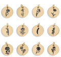 Gold Birth Flower Pendant – 18K PVD Coated Stainless Steel Floral Charm Necklace