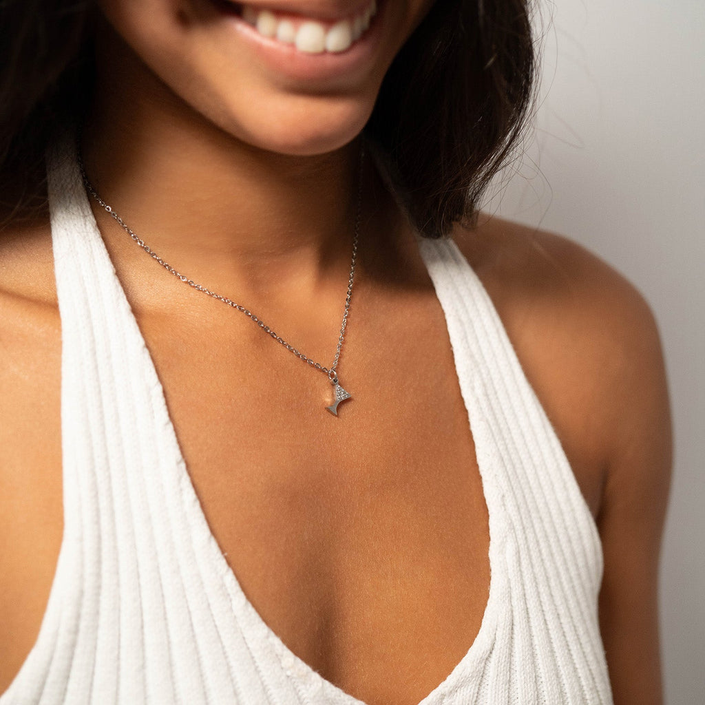 Martini Glass Charm – 18K Gold Pendant With CZ | Hypoallergenic Jewelry Accessory