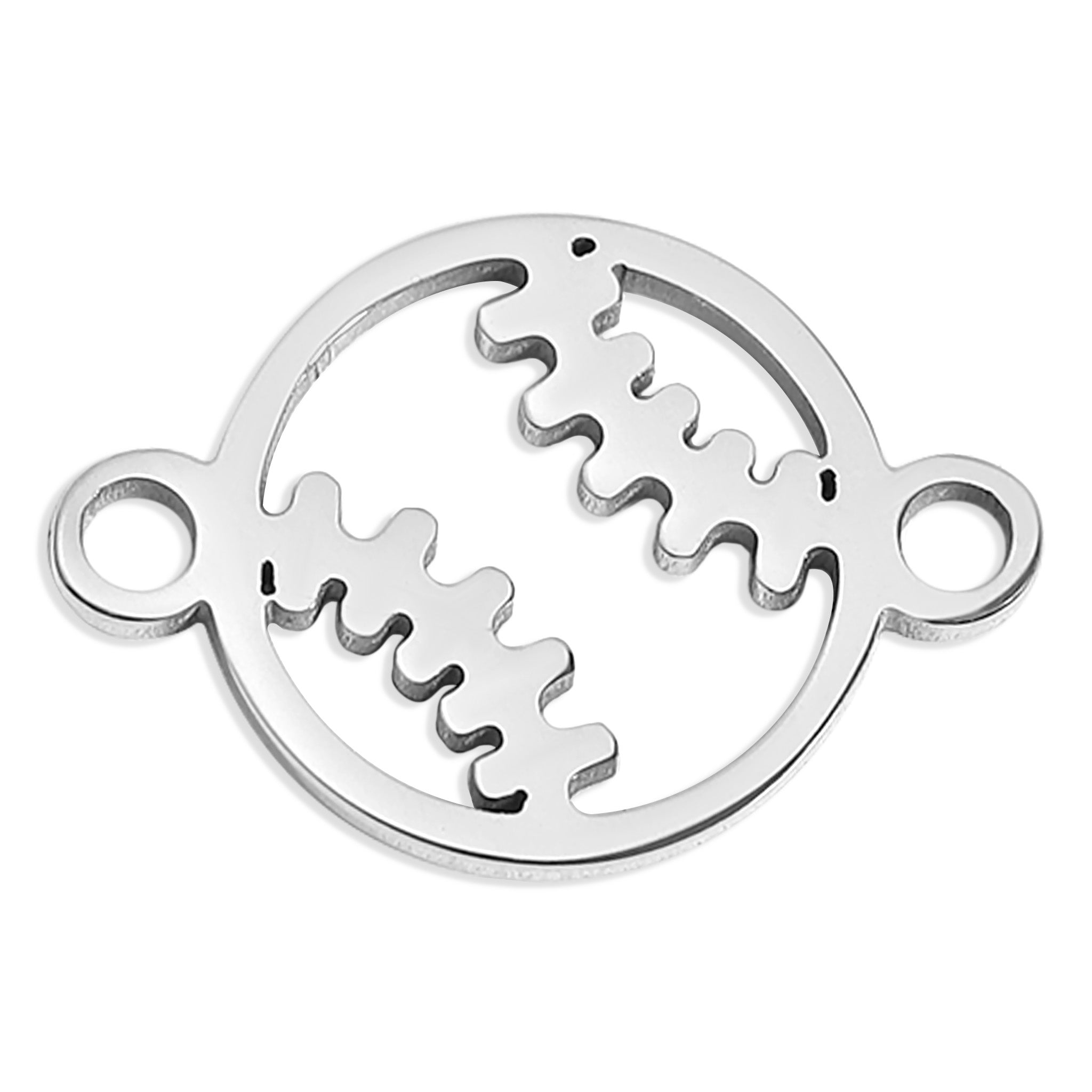 18K Gold Baseball Charm – Durable Stainless Steel Jewelry With PVD Finish