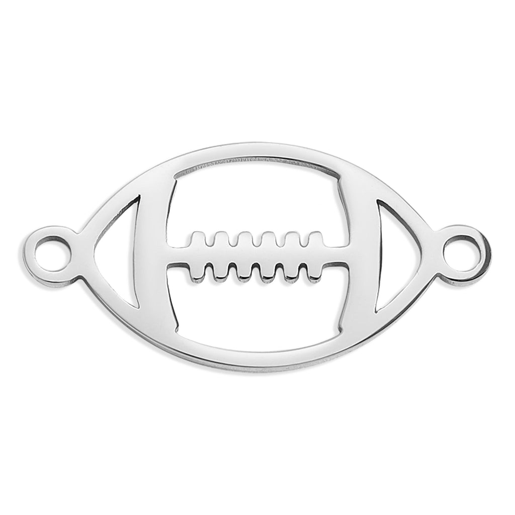 Football Connector Charm – 18K Gold PVD Coated Durable Stainless Steel Jewelry
