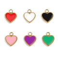 18K Gold Heart Charm – PVD Coated Stainless Steel Pendant | Hypoallergenic Jewelry