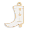 Cowboy Boot Charm – 18K Gold PVD Stainless Steel Western Jewelry Accent